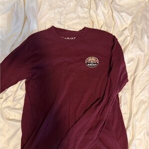Ariat Women's Burgundy Long Sleeve Tee